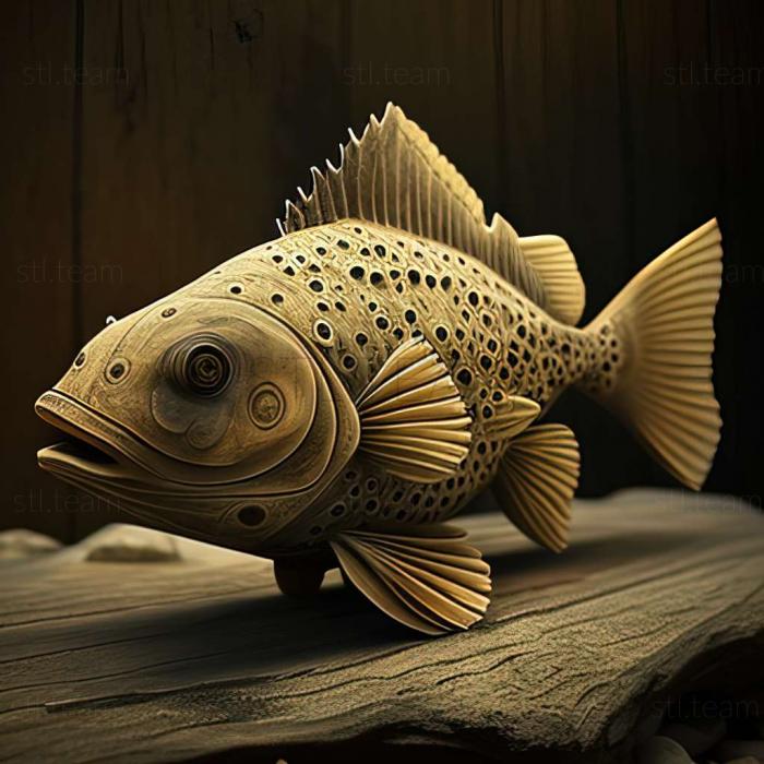 3D модель Рыба макропод (STL)